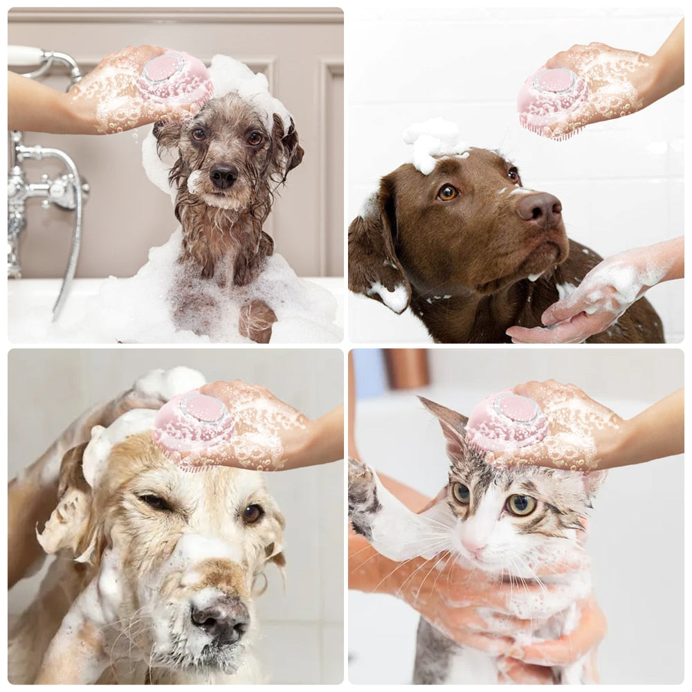 brosse de bain pour chiens